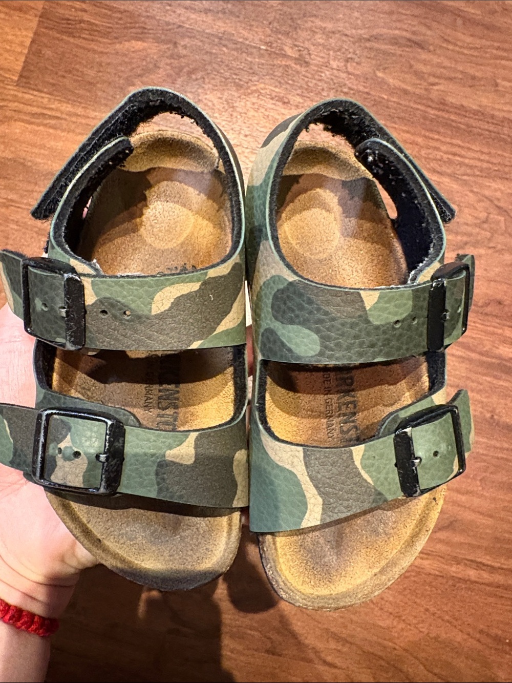 Birkenstock Kids Camouflage Double-Strap Sandals - Green Camo